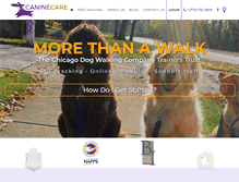 Tablet Screenshot of caninecare.com