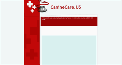 Desktop Screenshot of caninecare.us