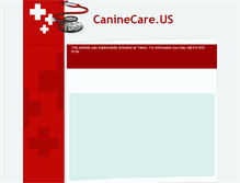 Tablet Screenshot of caninecare.us